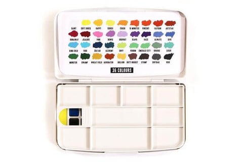 Palette - 36 professional quality watercolors - the world's colouriest water color set - Culture Hustle USA