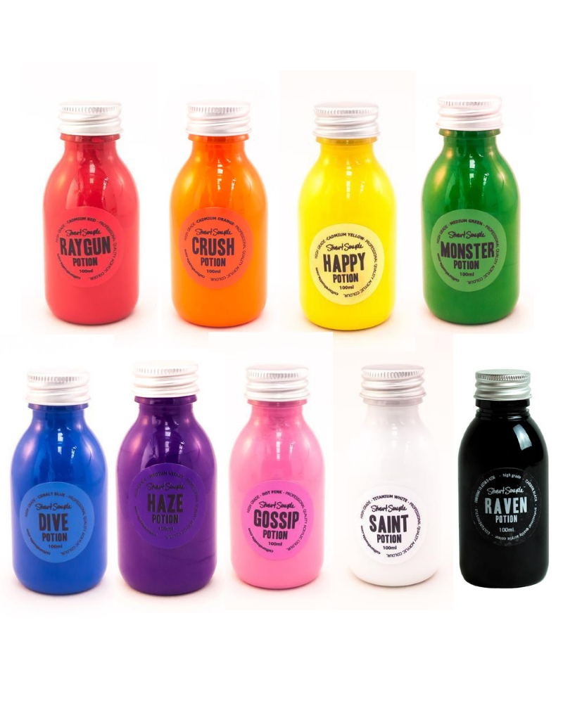 A POTION PACK - full set of 9 high grade acrylic paints, by Stuart Semple - Culture Hustle USA
