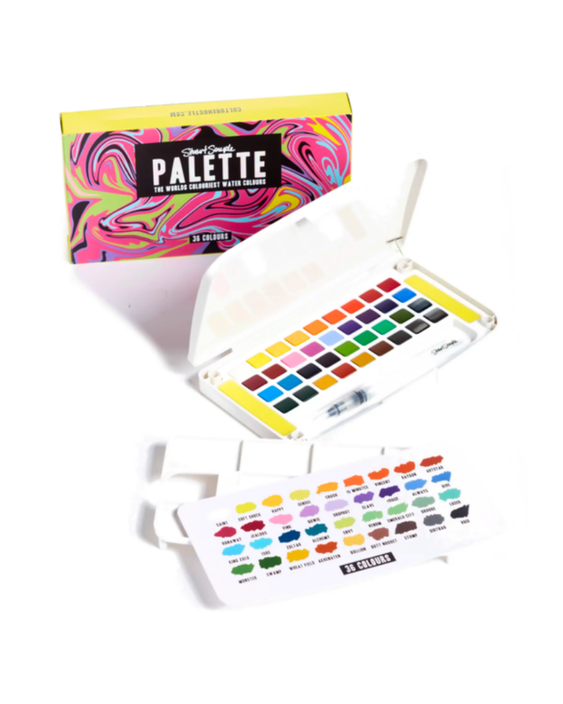 Palette - 36 professional quality watercolors - the world's colouriest water color set - Culture Hustle USA