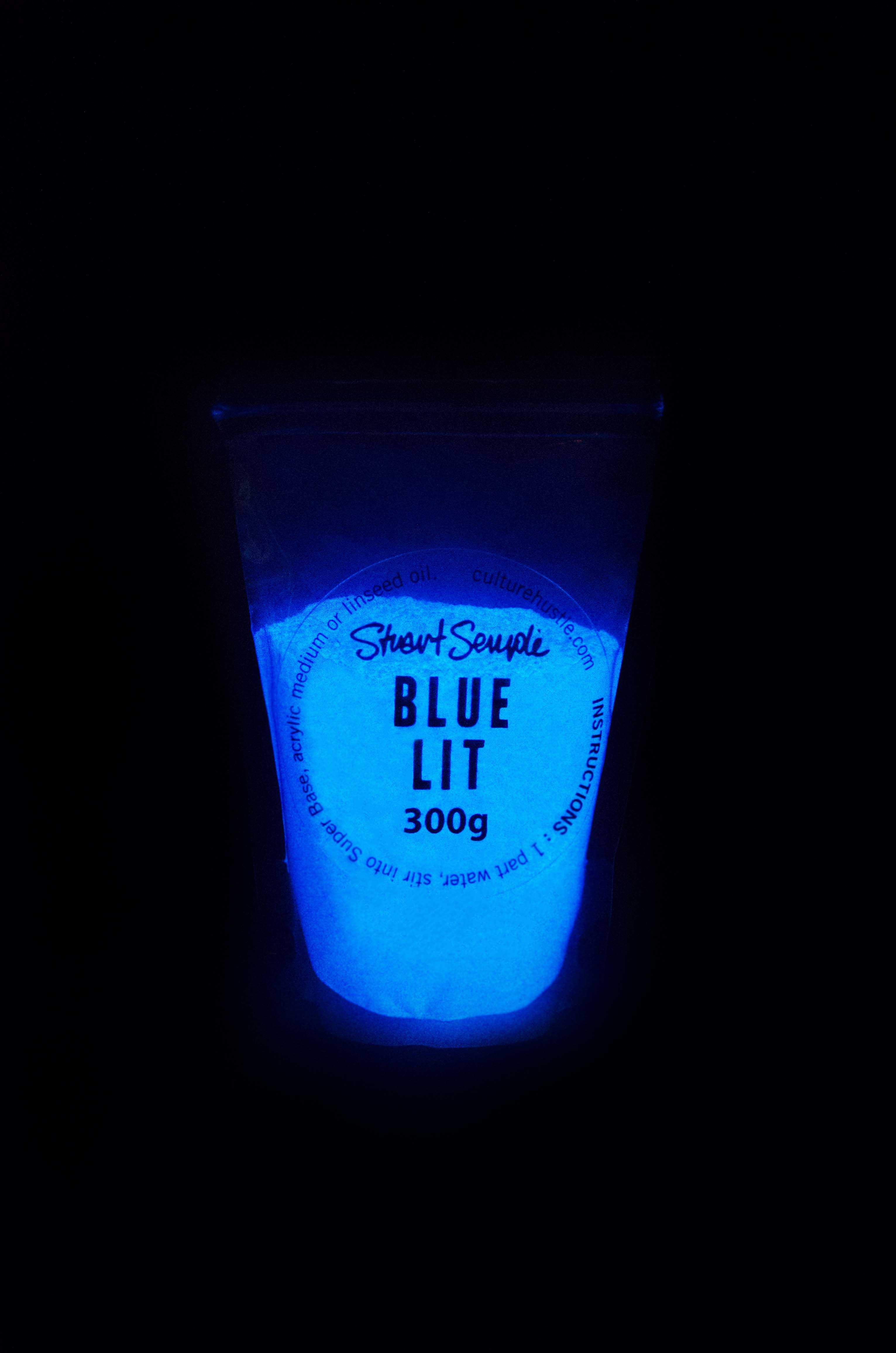 BIG BLUE LIT the world's glowiest glow pigment - 300g - Culture Hustle USA