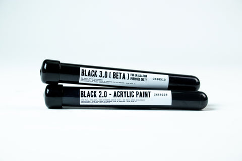 BLACK 3.0 BETA - evaluation batch - blackest black acrylic paint 20ml - Culture Hustle USA
