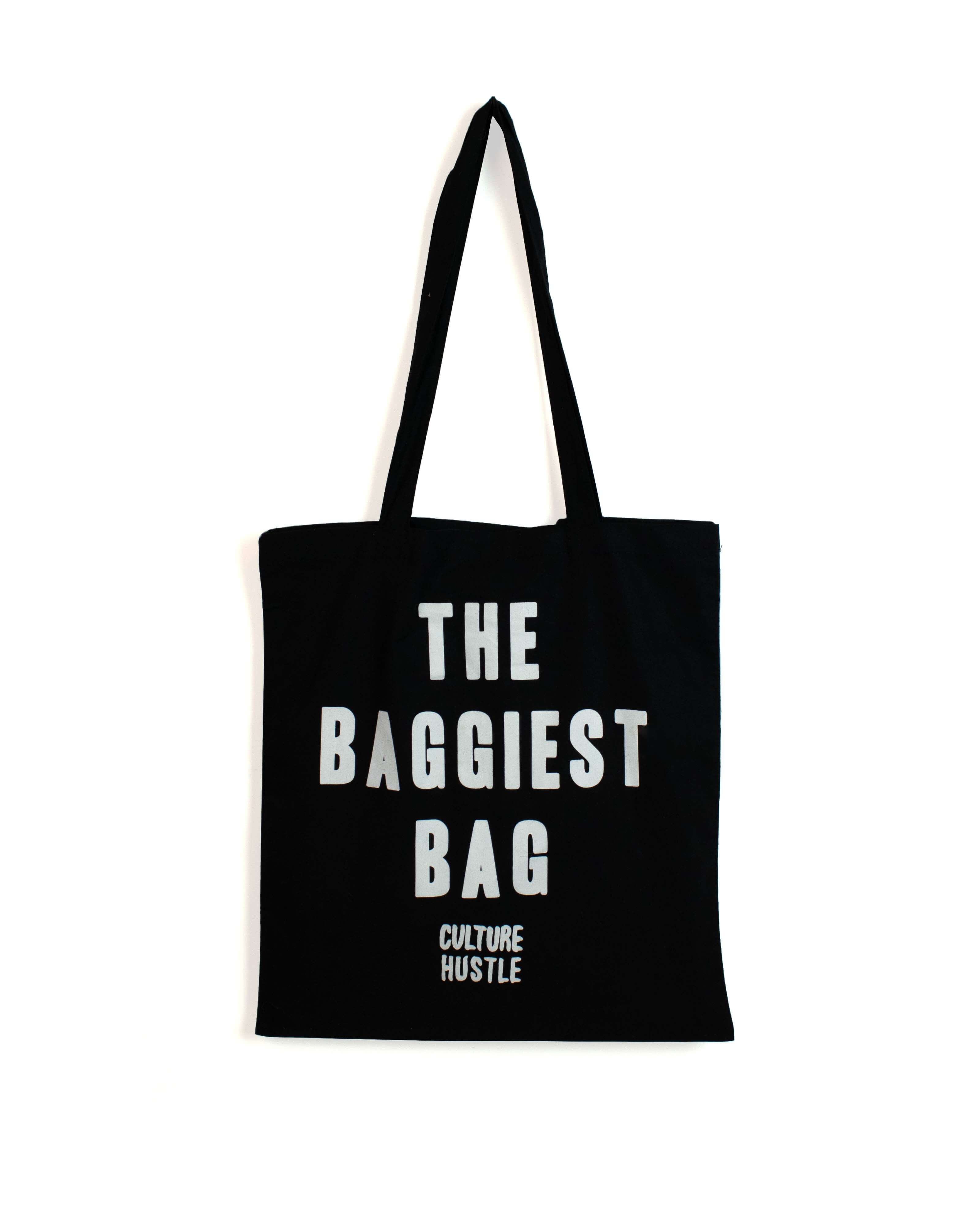 THE BAGGIEST BAG - 100% cotton screenprinted tote bag - Culture Hustle USA