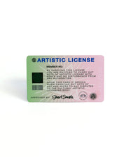 Artistic License - wallet sized artist pass and $25 gift card - Culture Hustle USA