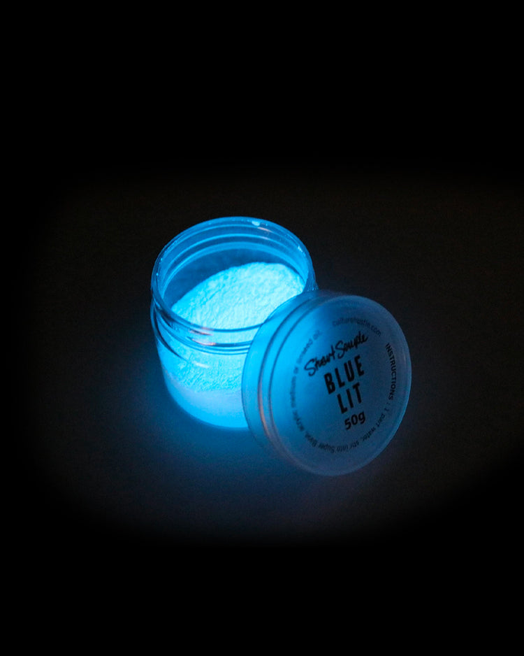 BLUE LIT - the world's glowiest glow pigment, 100% pure LIT powder in blue by Stuart Semple - Culture Hustle USA