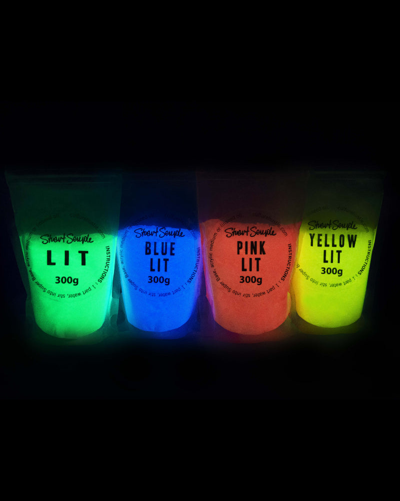 MEGALIT - set of 4 x 300g of the Colouriest Lit Powders - Culture Hustle USA