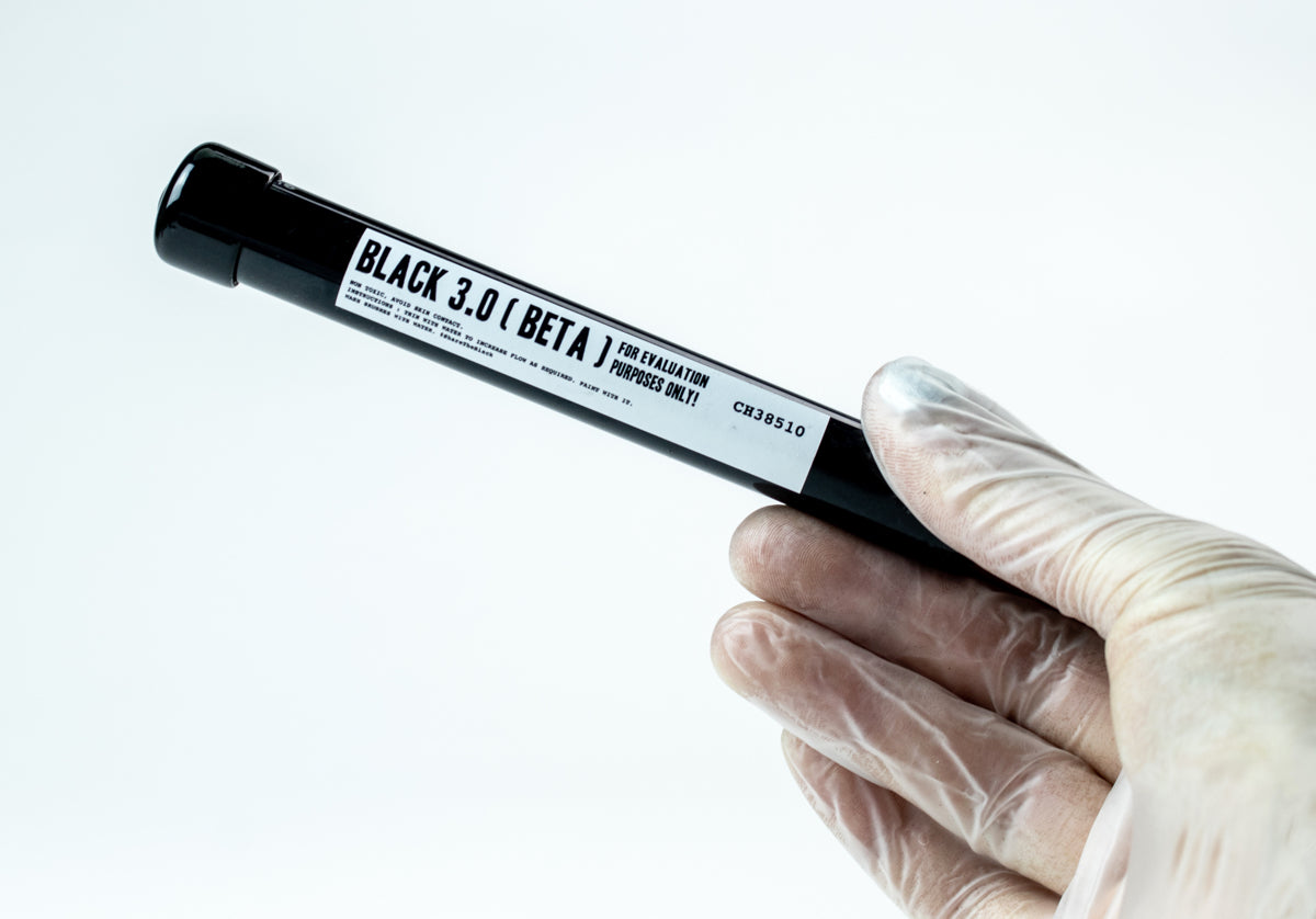 BLACK 3.0 BETA - evaluation batch - blackest black acrylic paint 20ml - Culture Hustle USA