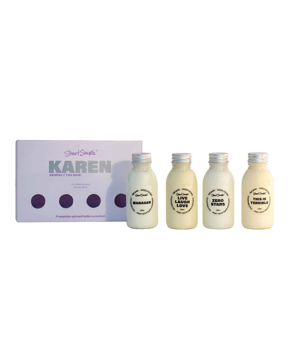 Karen - Set of 4 Acrylic Paint Potions - Culture Hustle USA