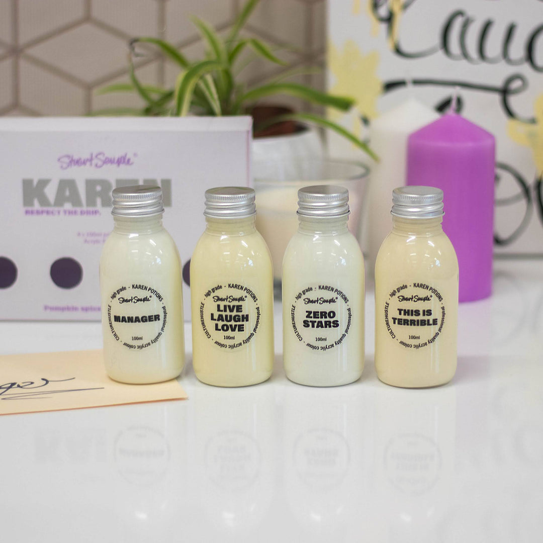 Karen - Set of 4 Acrylic Paint Potions - Culture Hustle USA