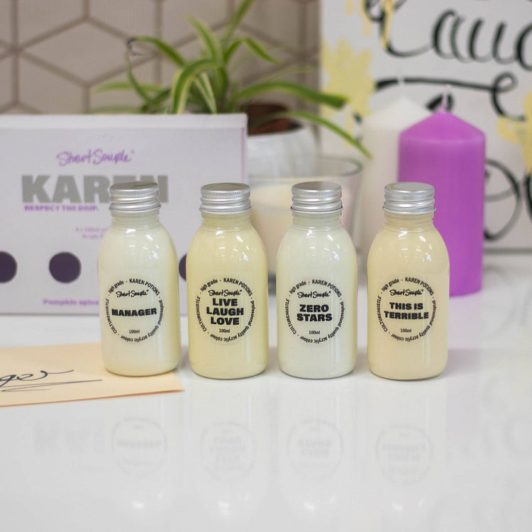 Karen - Set of 4 Acrylic Paint Potions - Culture Hustle USA