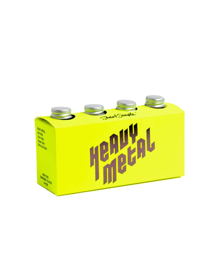 HEAVY METAL PACK - Full set of 4 high grade 30ml metallic acrylic paints - Culture Hustle USA