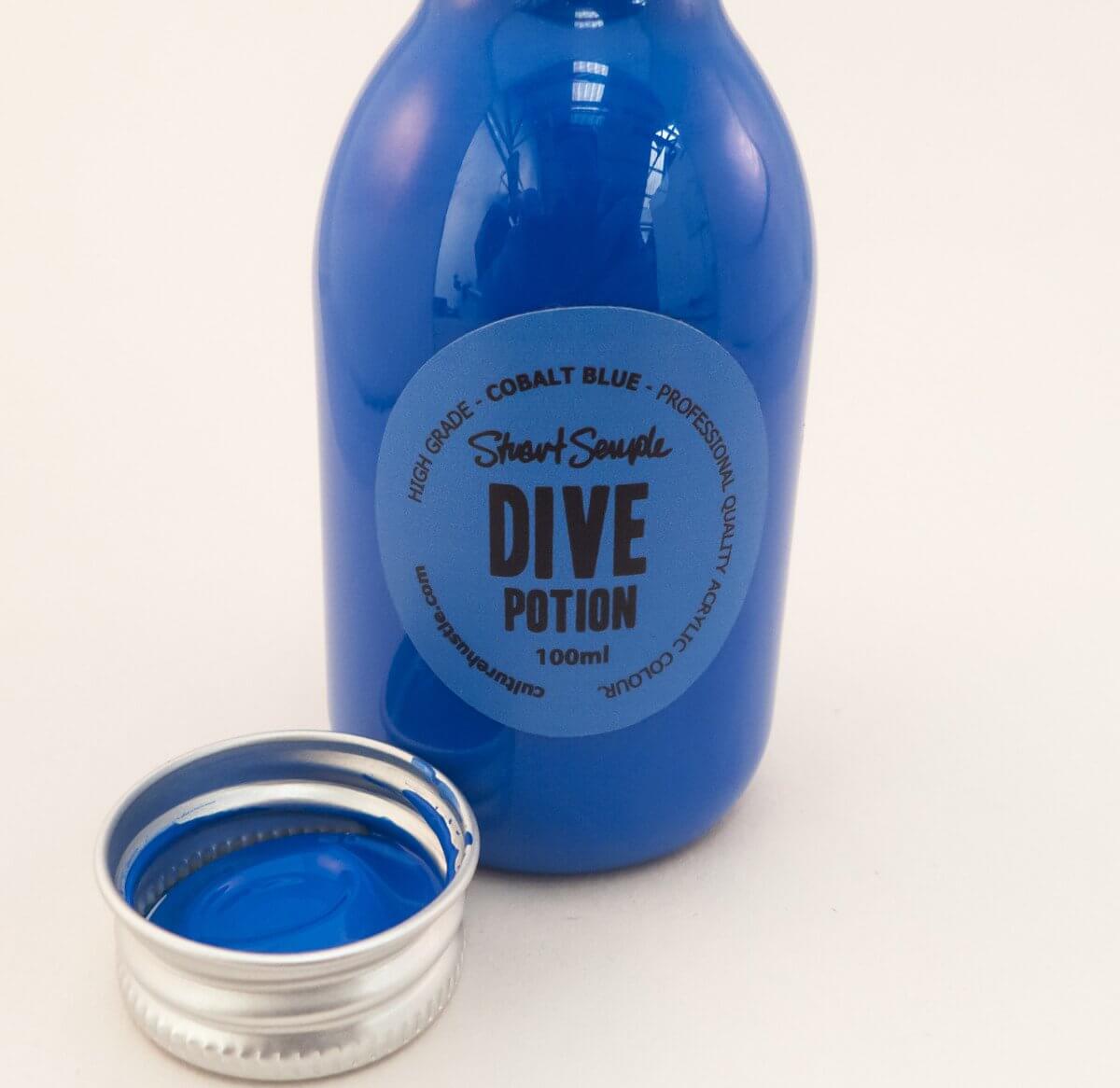 DIVE - cobalt blue, high grade professional acrylic paint, by Stuart Semple 100ml - Culture Hustle USA