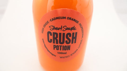 CRUSH - cadmium orange, high grade professional acrylic paint, by Stuart Semple 100ml - Culture Hustle USA