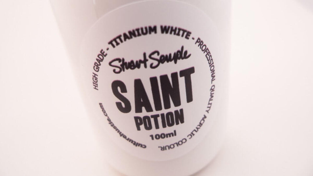 SAINT - titanium white, high grade professional acrylic paint, by Stuart Semple 100ml - Culture Hustle USA
