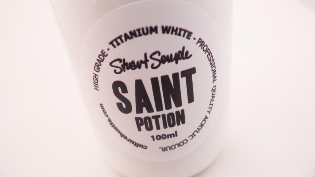 SAINT - titanium white, high grade professional acrylic paint, by Stuart Semple 100ml - Culture Hustle USA