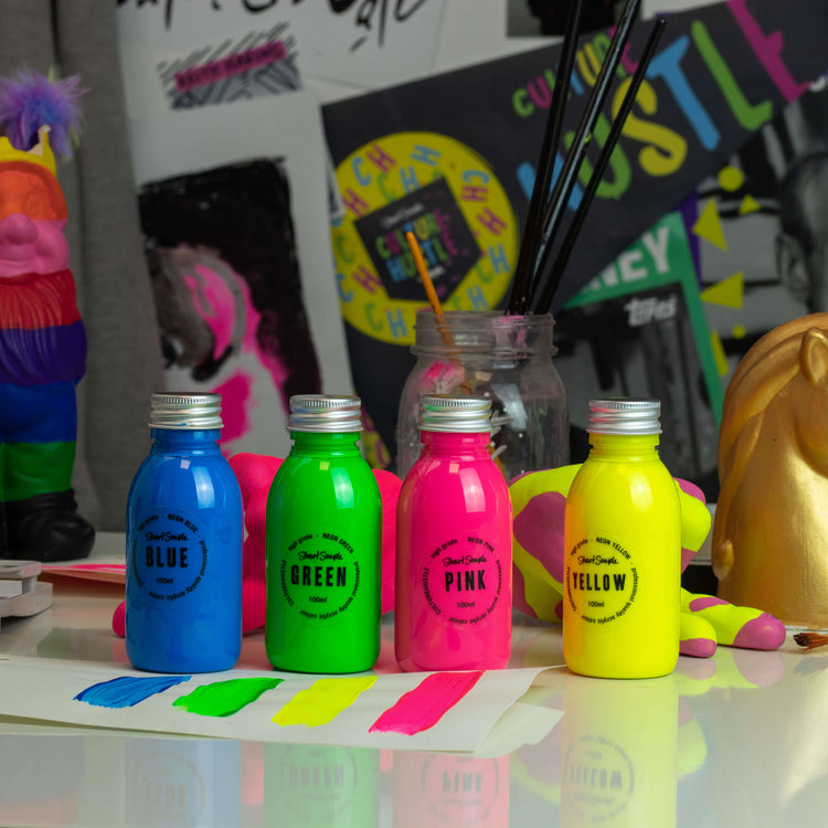 Colouriest Potion Pack - 4 x 100ml - World's colouriest acrylic paints by Stuart Semple - Culture Hustle USA