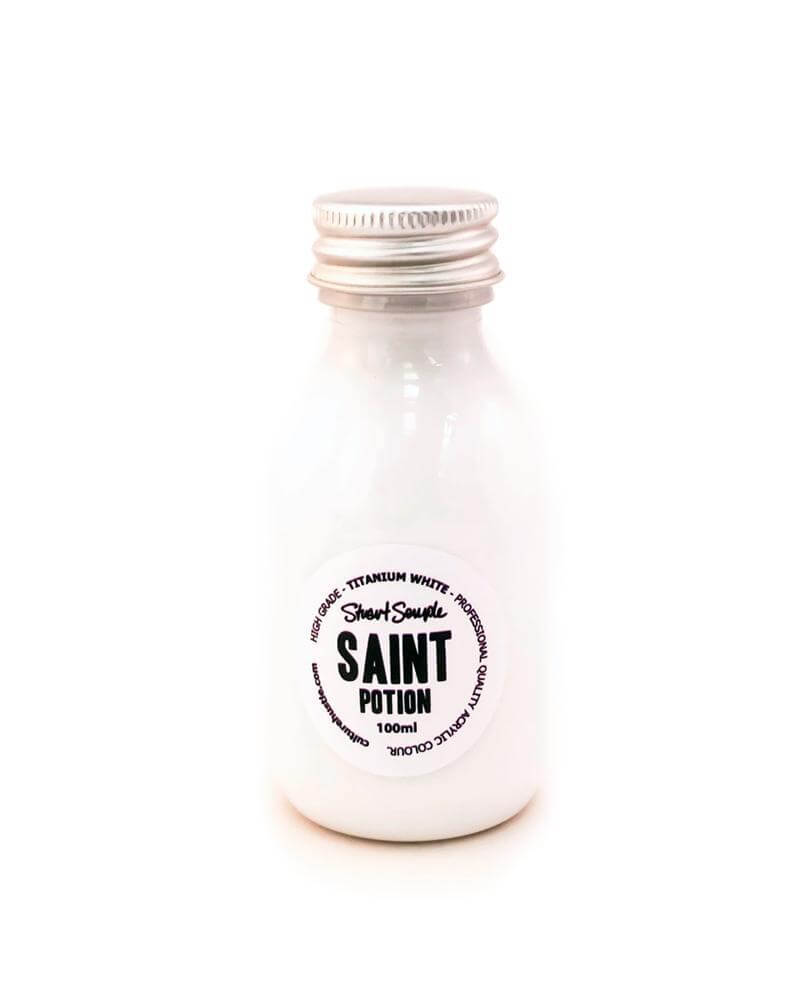 SAINT - titanium white, high grade professional acrylic paint, by Stuart Semple 100ml - Culture Hustle USA