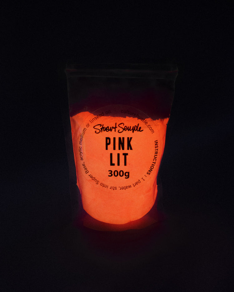 PINK LIT - the world's glowiest glow pigment, 100% pure LIT powder in pink by Stuart Semple - Culture Hustle USA