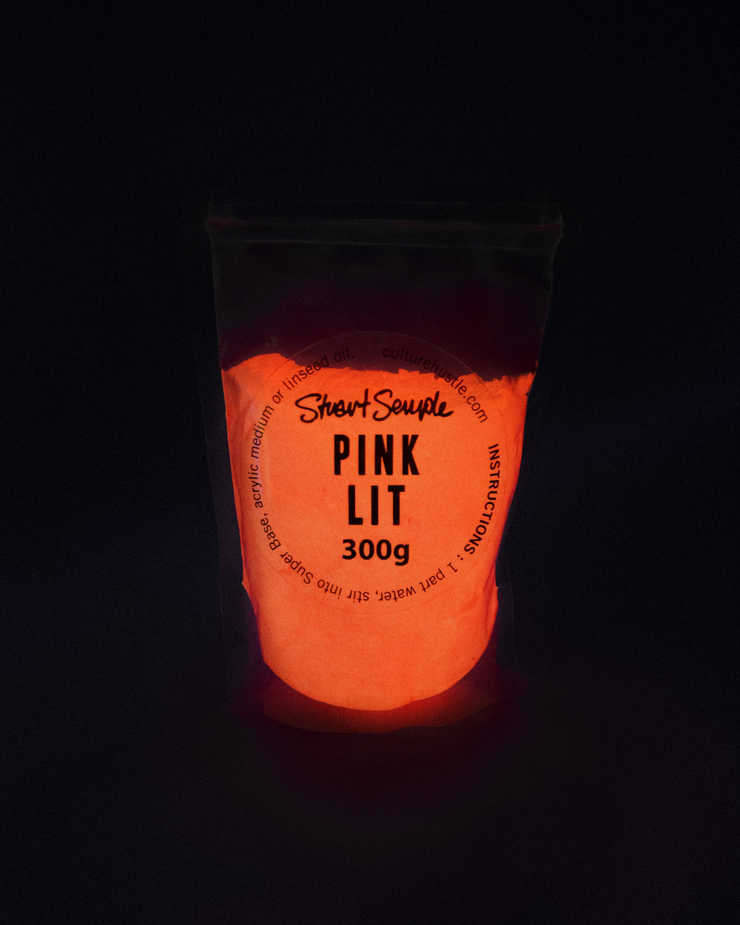 PINK LIT - the world's glowiest glow pigment, 100% pure LIT powder in pink by Stuart Semple - Culture Hustle USA