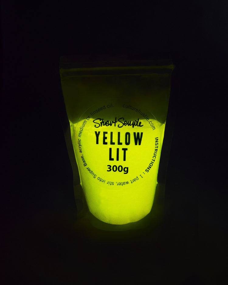YELLOW LIT - the world's glowiest glow pigment, 100% pure LIT powder by Stuart Semple - Culture Hustle USA